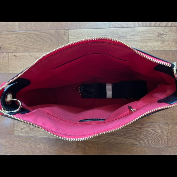 Social Threads and Living in Yellow Collaboration Black Studded Crossbody Purse - Picture 2 of 2